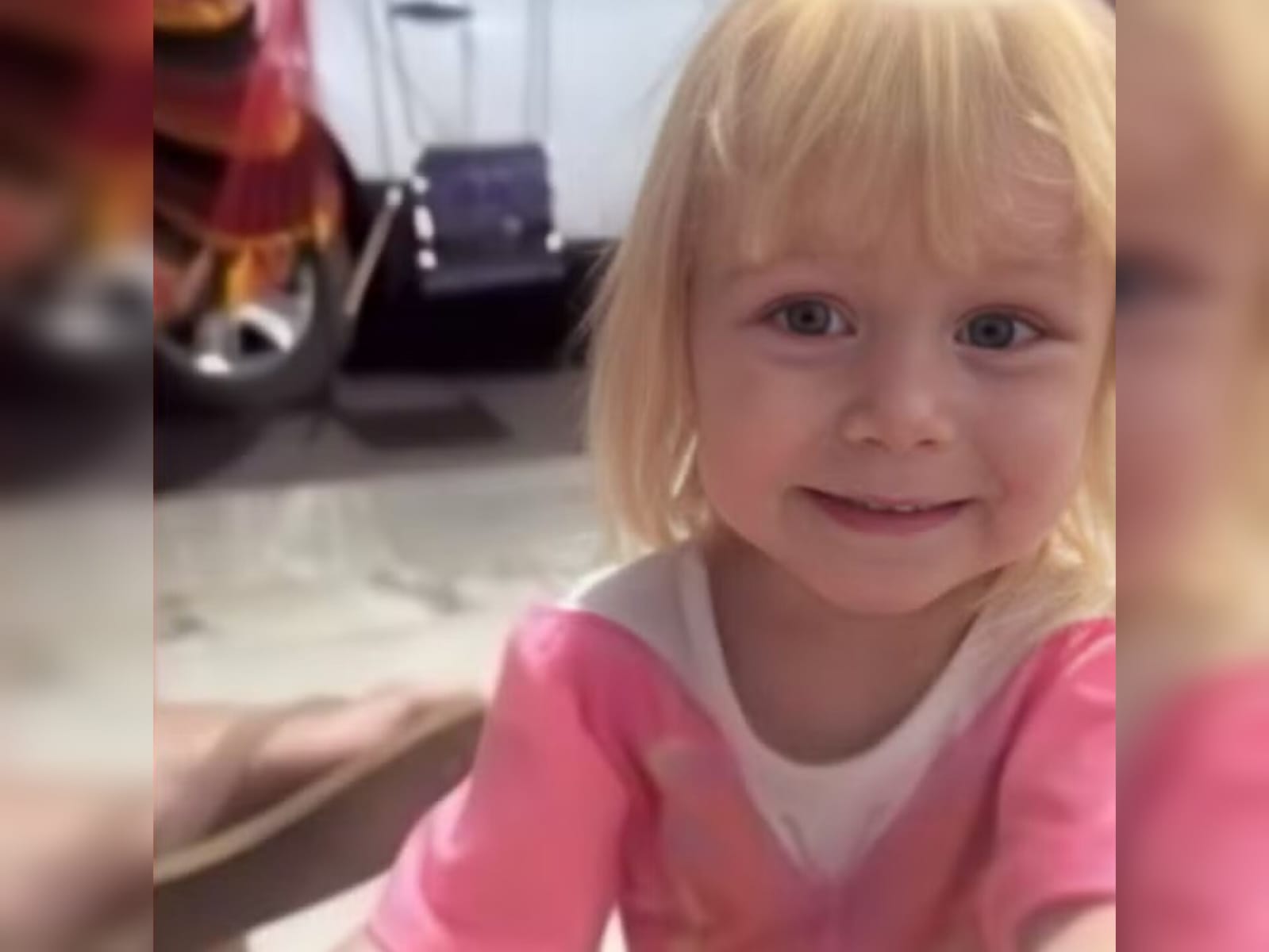 menina tinha 2 anos e morreu afogada após cair em uma piscina — Foto: Reprodução